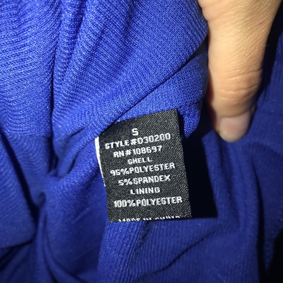 Blue cutout dress Sz S - Picture 4 of 5